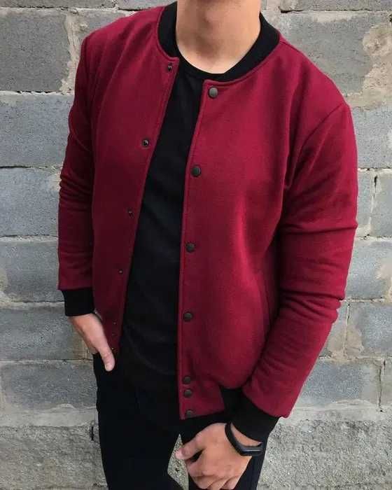 Бомбер мужской трикотажный куртка мужская весенняя осенняя американка