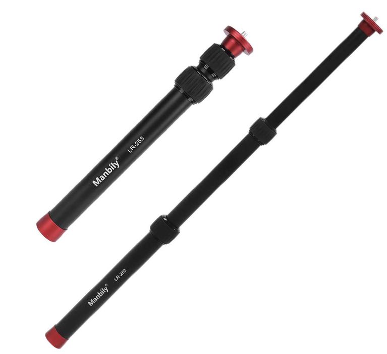 Extensão de tripé ou monopé Manbily LR-252
