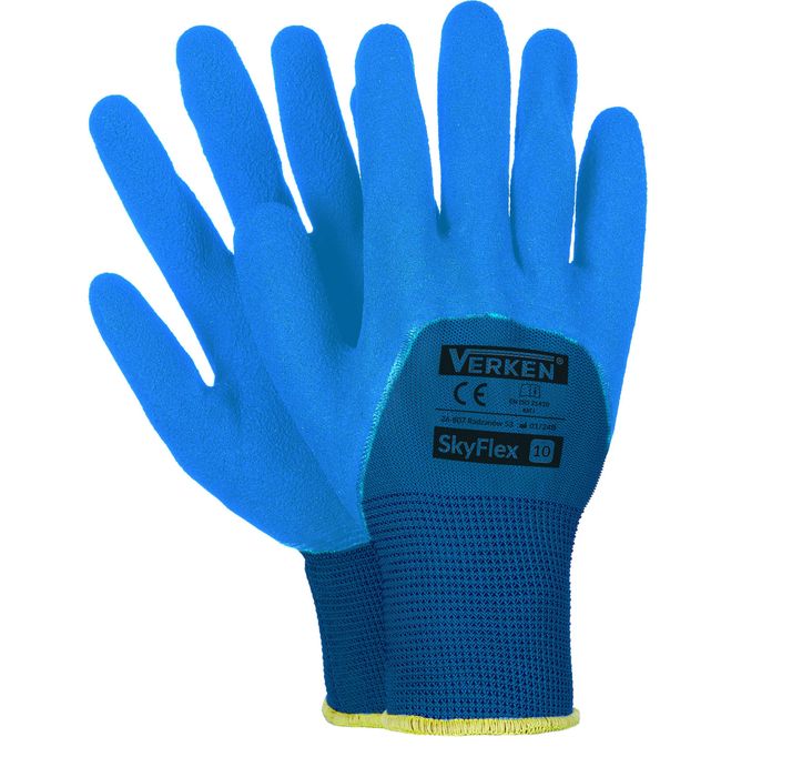 Rękawiczki Robocze Rękawice Powlekane Lateksem - 6 PAR - Rozm. 10 (XL)