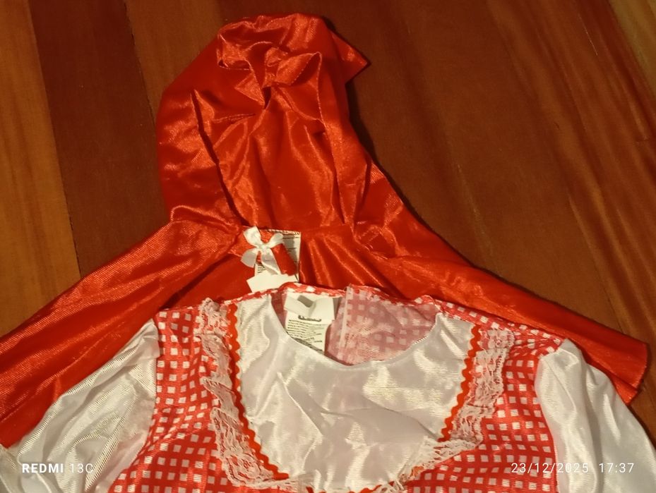 Fantasia de capuchinho vermelho