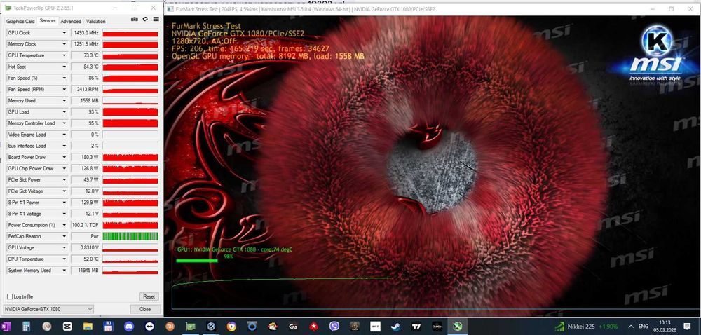 Продам EVGA GTX 1080 SC 8GB