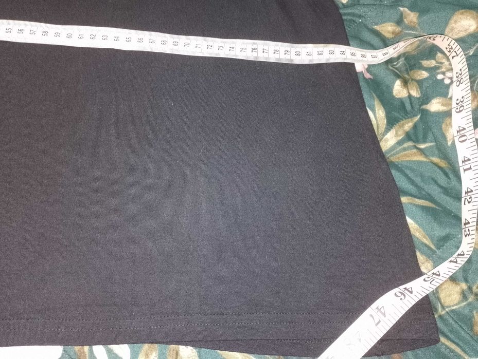 Piękna czarna mega duża tunika damska r. 58 plus size