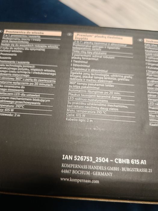 Prostownica 2 w 1 Cien