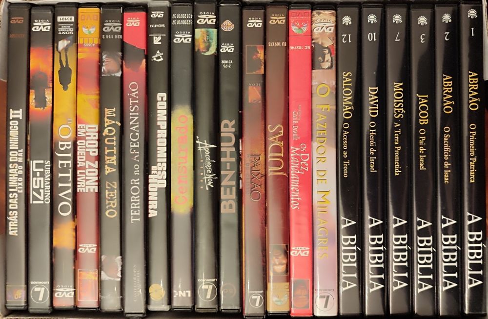 DVD's diversos (preço de cada)