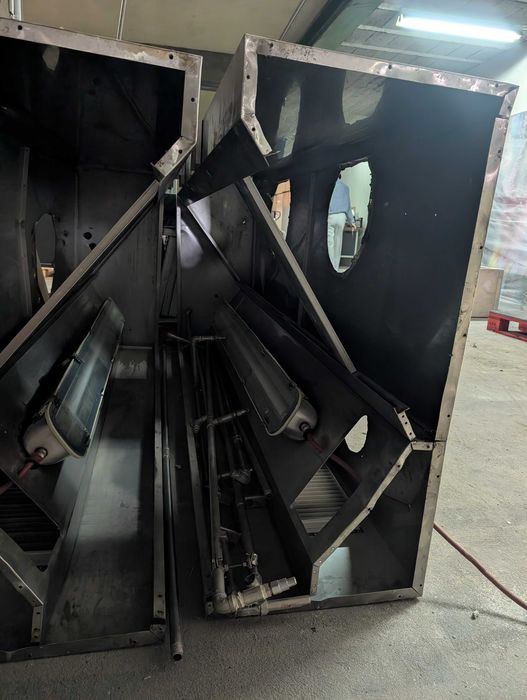 Hotte 440cm com motores e sistema de extinção de fogo automático
