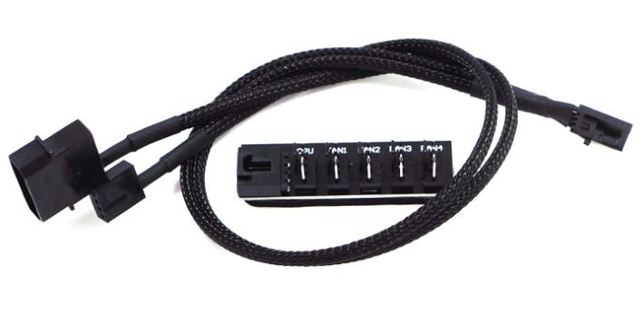 Переходник управляемый MOLEX на 5 кулеров 4 pin 40см hub кулер fan: 179 ...