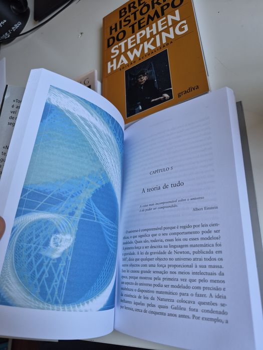 Lote de livros de Stephen Hawking