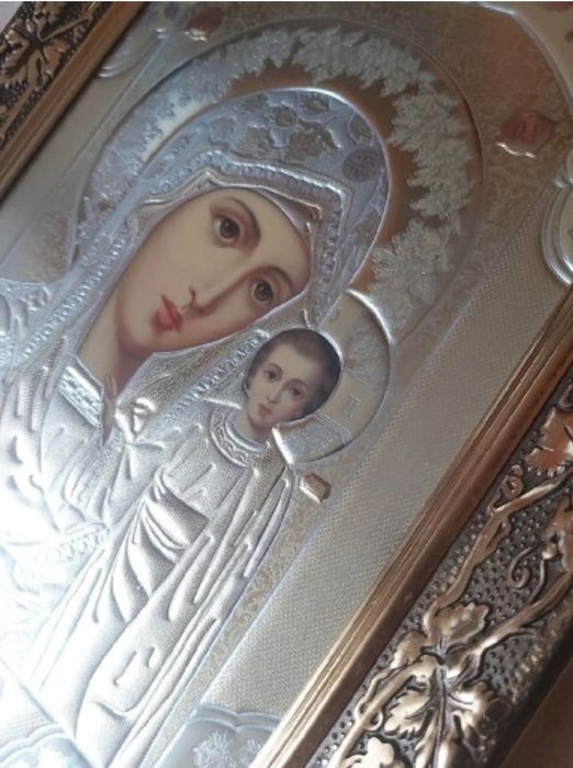 Piękna Ikona prawosławna Matka Boża Kazańska. DUŻA.