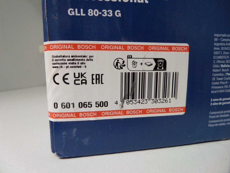 Laser krzyżowy Bosch GLL80-33G