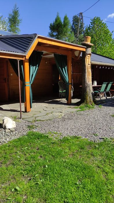 Domek nad rzeką ogrodzony balia Sauna kominek noclegi Brenna, Ustroń