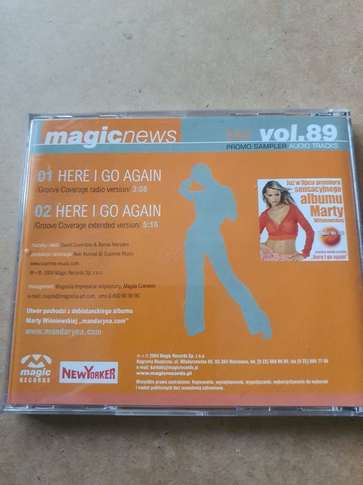 MANDARYNA - Here I Go Again. 2004 rok. CD PROMO