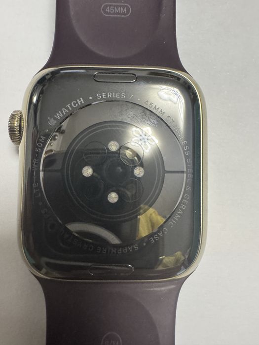 Apple watch 7  45mm aço inox