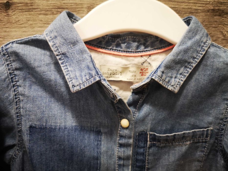 zara baby girl- sliczna koszula  9-12 m-cy