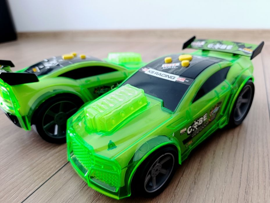 Interaktywna zabawka, auto, chłopięca, dziewczęca, zielone, wyścigówka