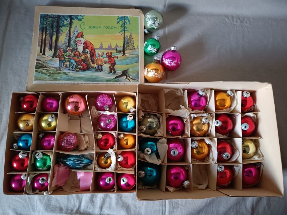 Ёлочные игрушки СССР 1950