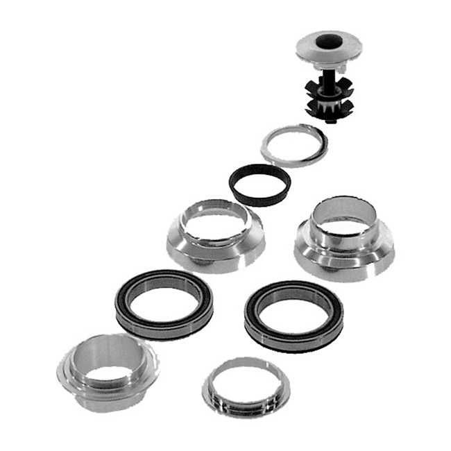 Stery TANGE SEIKI 1" Ahead aluminiowe srebrne łożyska maszynowe lekkie