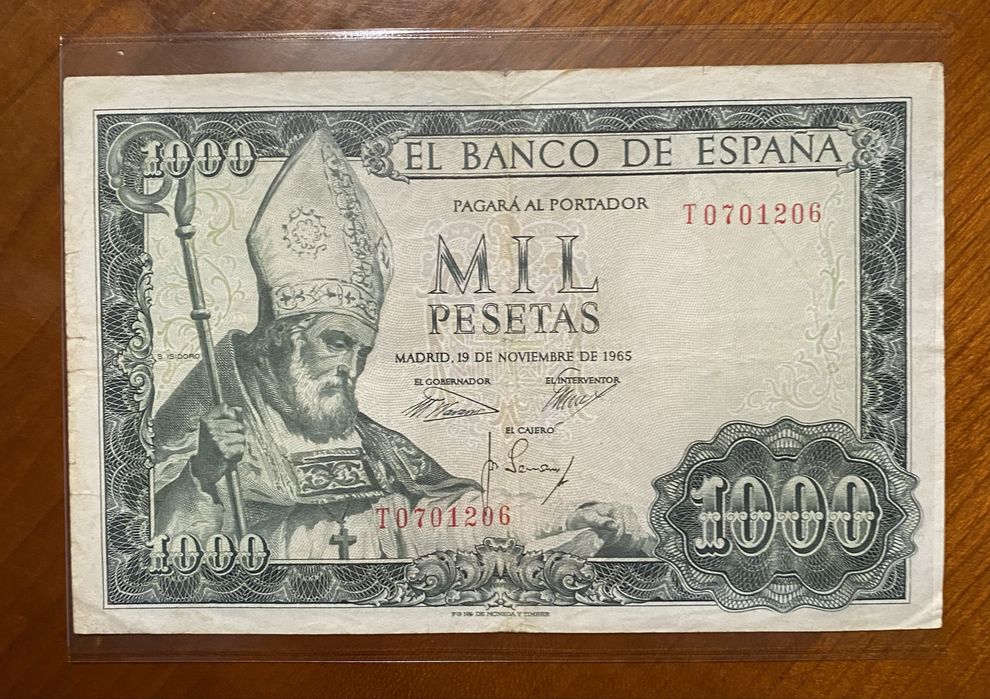 Nota 1567 - ESPANHA Mil Pesetas 1965