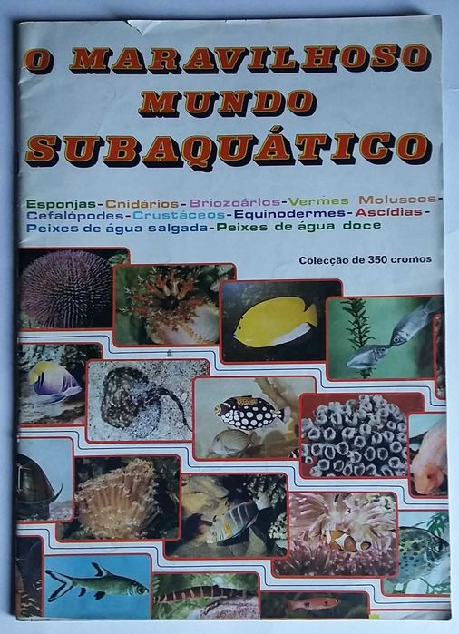 Caderneta de cromos O Maravilhoso Mundo Subaquático
