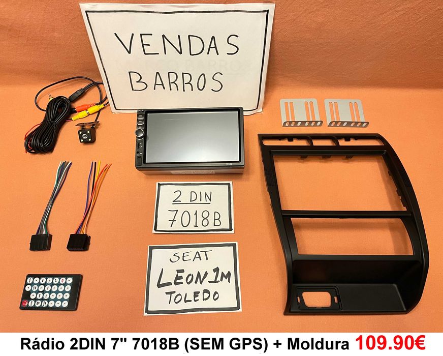 (NOVO) Rádio 2DIN • SEAT • Leon 1M • Toledo • Android GPS Cupra 4+64GB