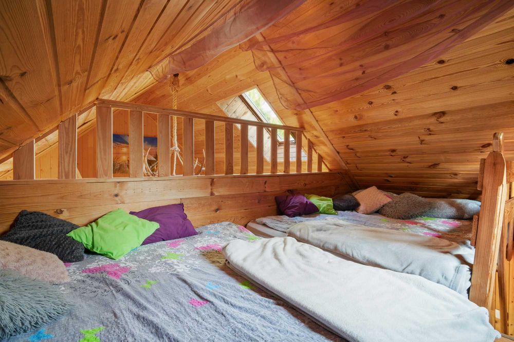 Domek Mazury2 bania sauna kawalerski panieński quady paintball