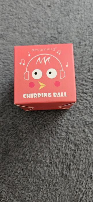 Piłka dla kota różowa