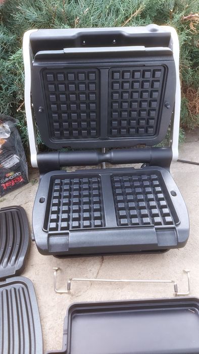 Гриль tefal барбекю вафельниця тефаль optigrill