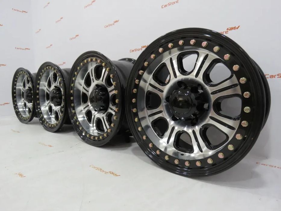 Jantes em alumínio com Beadlock Monstter Racing 16x8 ET-25 6x139.7