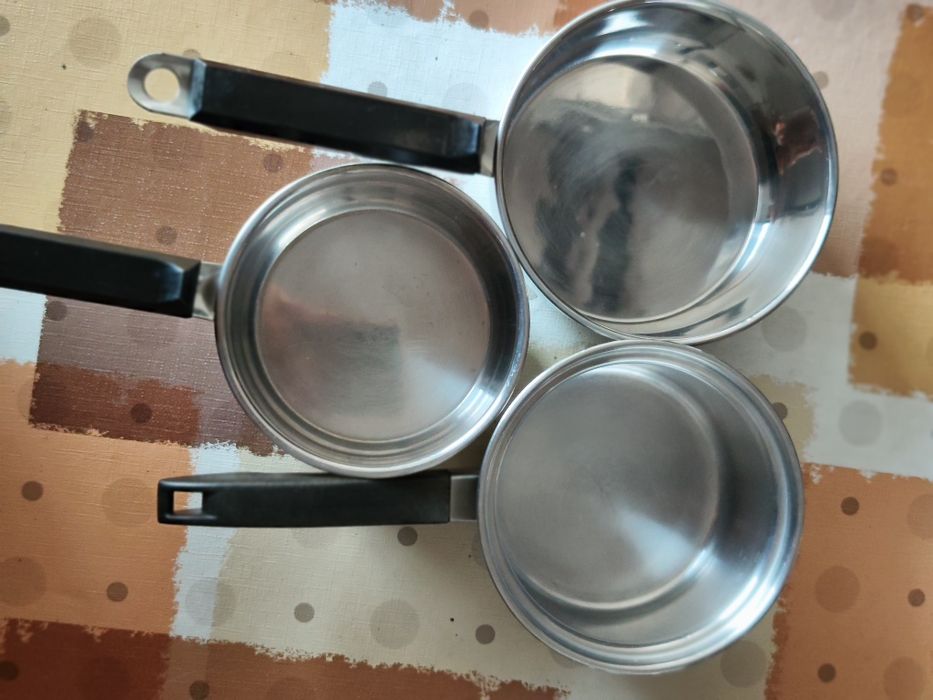 Conjunto de 3 tachos em aço inoxidável 18/10  da Aeternum
