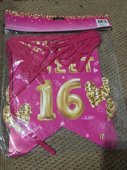 Dekorcje na 16 urodziny