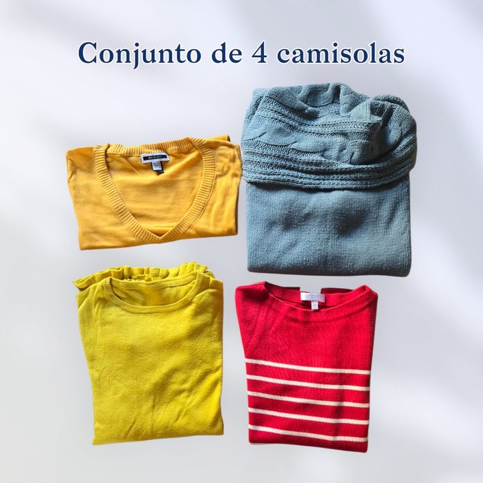 Lote de 4 camisolas de mulher