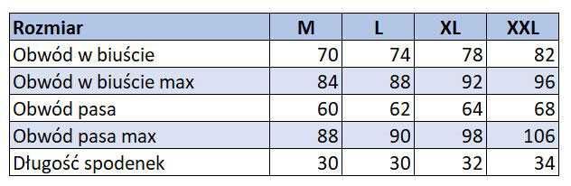Piżama damska krótka na ramiączka rozmiar XL,2XL