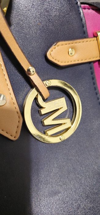 Torba torebka granatowa różowa star Julien McDonald