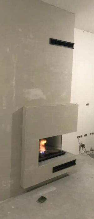 Kominki ,proste kominki narożne,gazowe , Biokominki na pellet