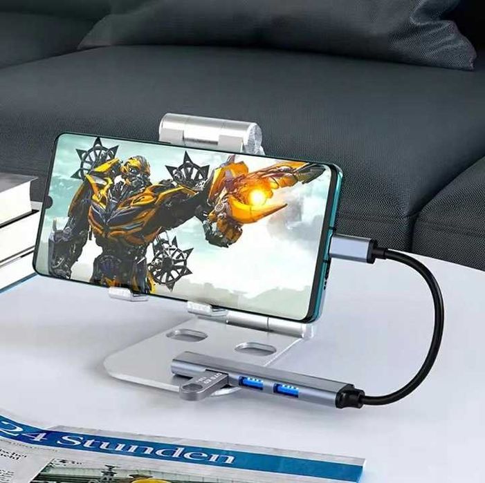 Szybki HUB Rozdzielacz Adapter Portów 4x USB Rozgałęźnik USB 3.0 SLIM