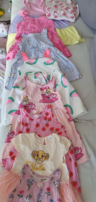 10 sztuk sukienek na lato i wiosne 98 dla Dziewczynki