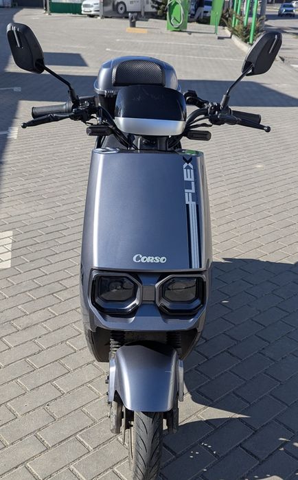 Електроскутер Corso Flex 1500W | Посилені АКБ 35Ah (Графен) | 72V
