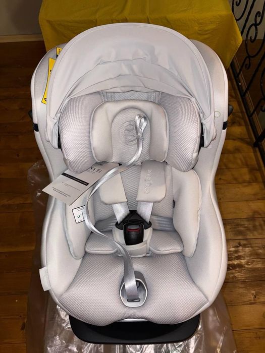 Детское автокресло с базой cybex sirona ti platinum бежеве