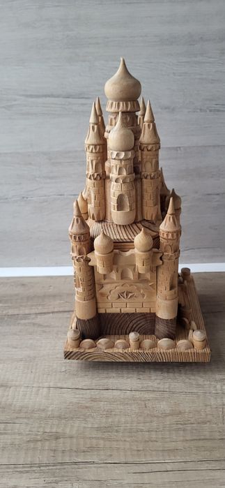 Шкатулка Храм,Замок дерево. Ручная работа