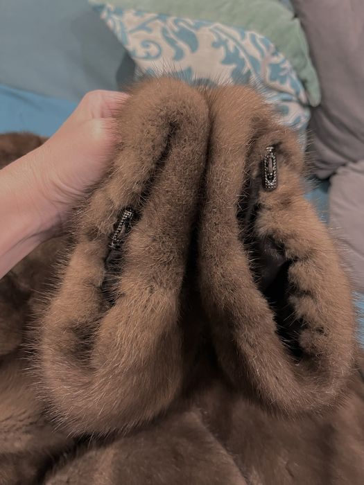 Греция! Самая трендовая норковая шуба! Диагональная раскладка!