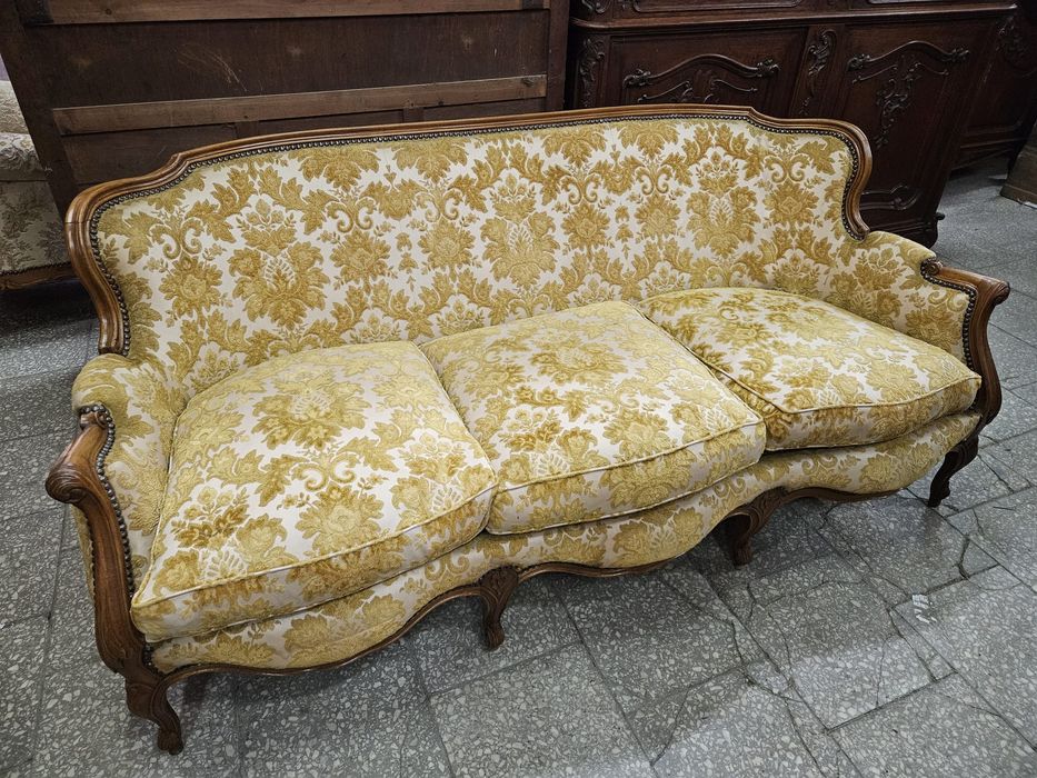 Francuski Komplet Ludwikowski sofa i 2 fotele