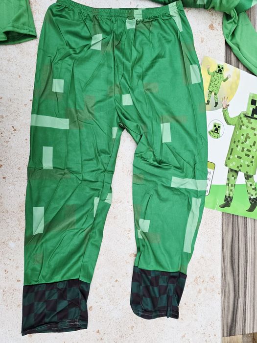 Strój przebranie Creeper Minecraft dla dzieci rozm L nowy