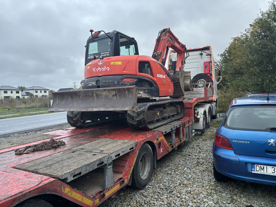 Wynajem koparki kubota kx080