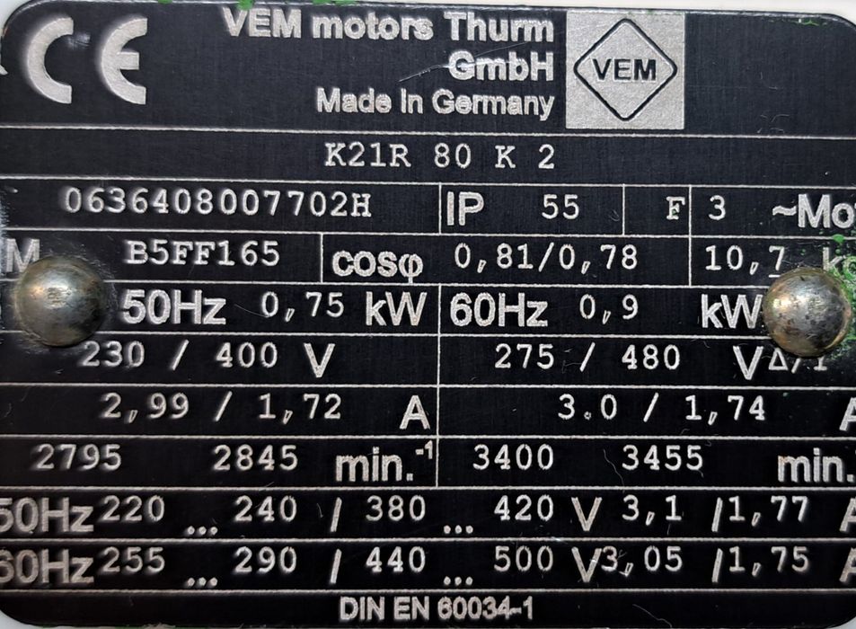 Pompa próżniowa Rootsa wysokociśnieniowa Oerlikon Leybold GMA 10.0
