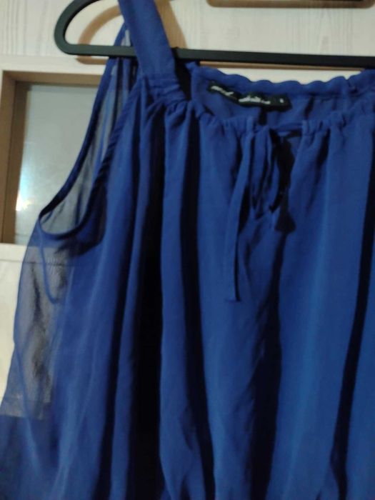 Next piękna bluzka otwarte ramiona mgiełka L/XL nowa