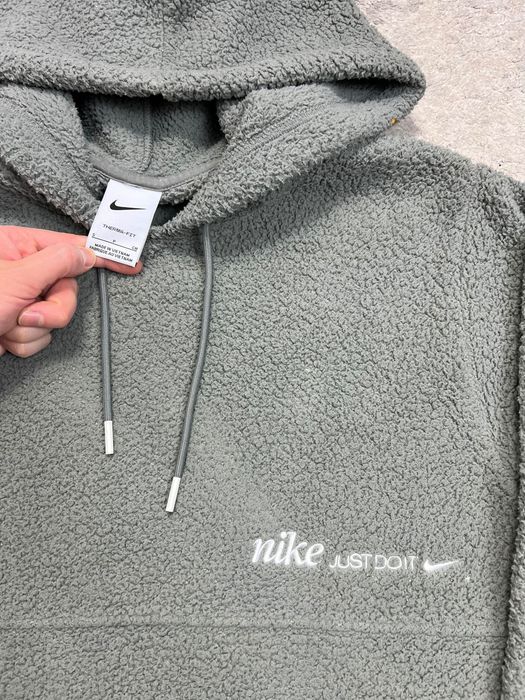 Futrzana / Polarowa Bluza Nike Just Do It Logo Nowa Kolekcja