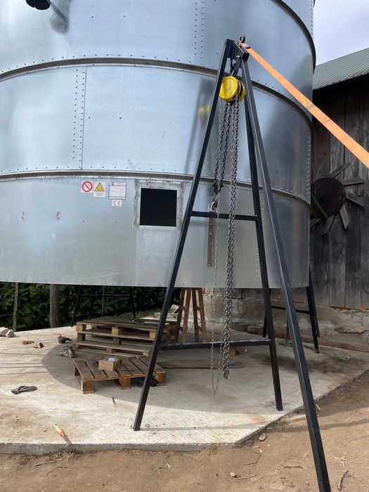 Podnośniki do montażu/demontażu silosów zbożowych wynajem