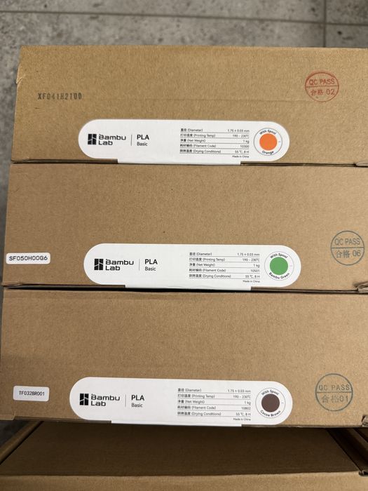 Bambu Lab PLA Basic / Matte з Котушкою Пластик 20+ Кольорів Оригінал