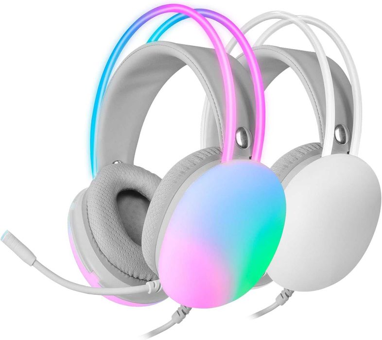 Mars Gaming MH-GLOW RGB Słuchawki Gamingowe Mikrofon 50mm