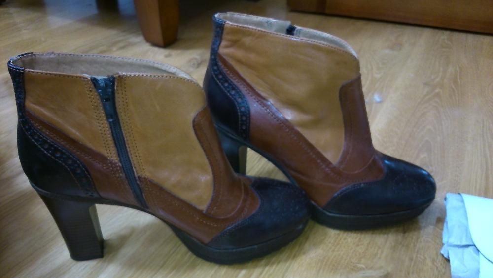 Buty skórzane,  tricolor, włoskie - Bagatt