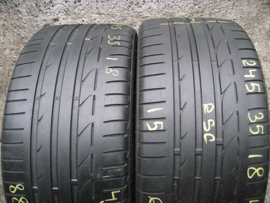 245/35 R18 88Y RSC Bridgestone Potenza S001 літо 2штуки шини б/у
